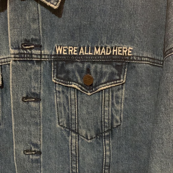 NWT Graphic Jean Jacket - Picture 3 of 11